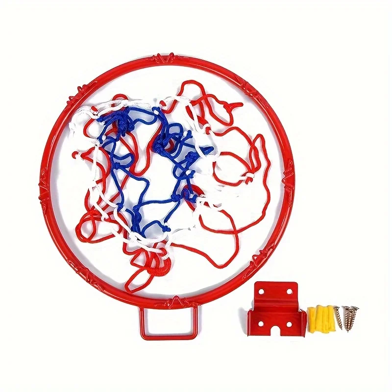 Indoor/Outdoor Wall Mounted Basketball Hoop with Net - Durable and Versatile Sports Equipment view 3