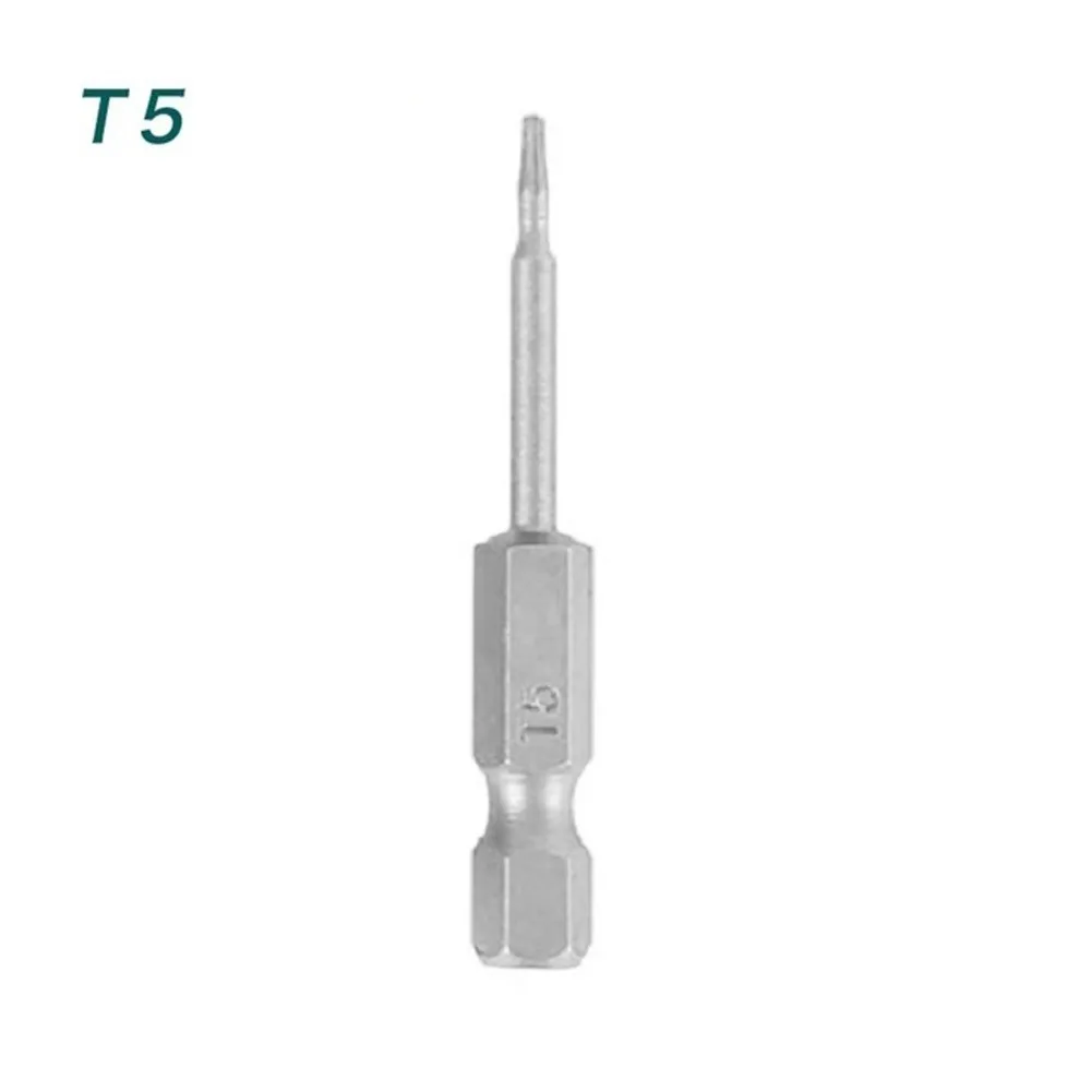 Torx-Schraubendreher-Bit, legierter Stahl, 1/4 Zoll Sechskantgriff, T5, T7, T8, T9, T15, T20, T25, T27, T30, T40, Schraubendreher-Bit, 50 mm – Detail 3