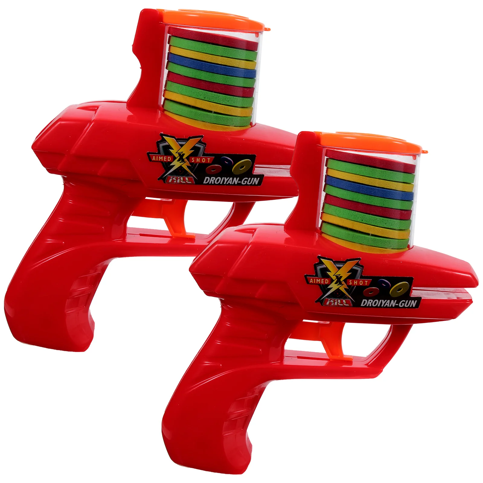 

Saucer Disc Launcher Toys Foam Disc Shooter 2Pcs Flying Foam Disc Toys Remote Control Robot Toy Flying Saucer Guns Boys