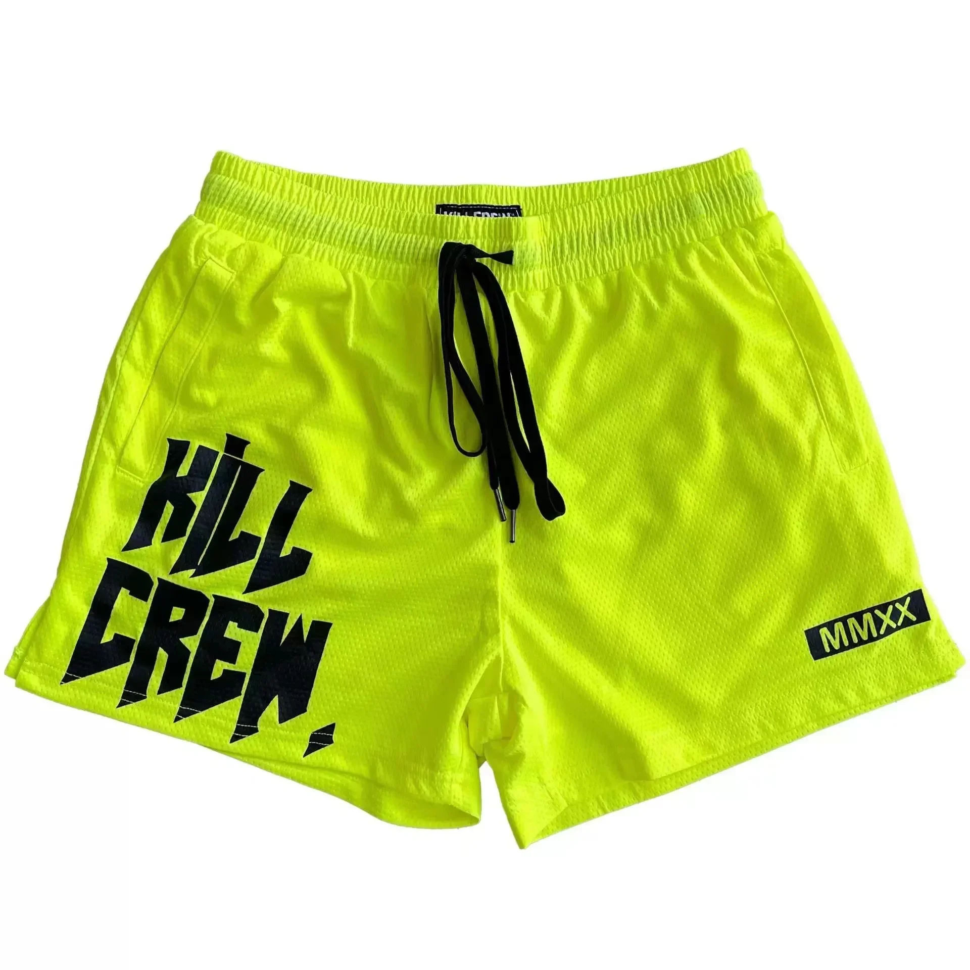 Men's Quick Dry Mesh Shorts Boxing Training Three-quarter Length Fitness Running Basketball Shorts Breathable Sportswear