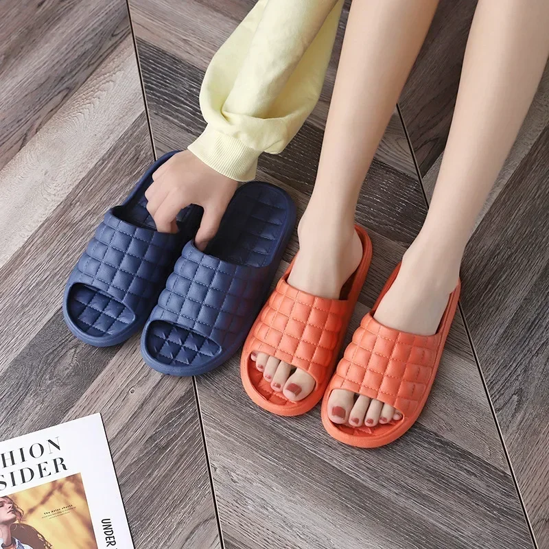 Home Bathroom Slippers Women Fashion Soft Sole EVA Indoor Slides Woman Sandals 2024 Summer Non-slip Woman Man Slippers 4