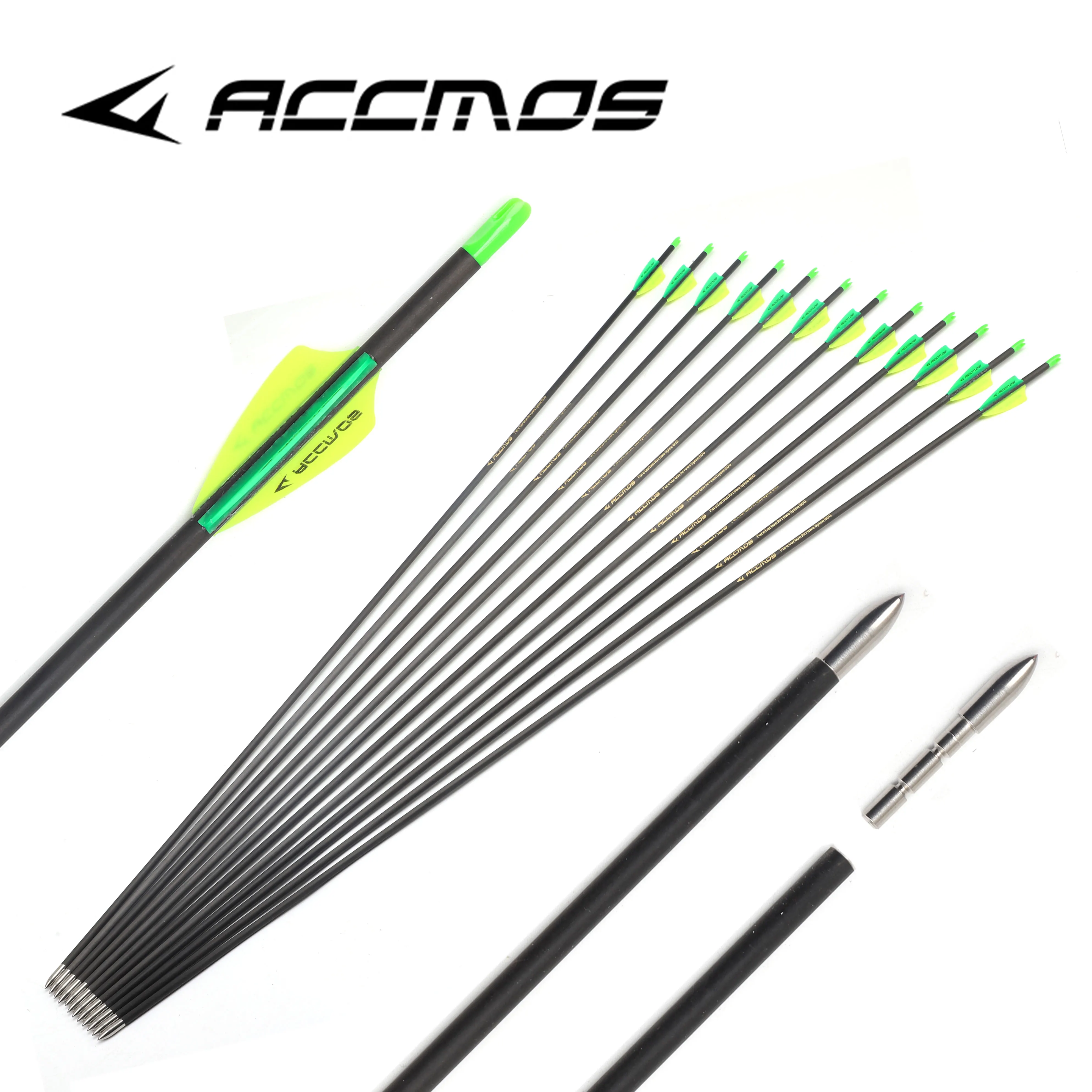 Flèches en carbone pour tir à l'arc, ID6.2mm c... – Grandado