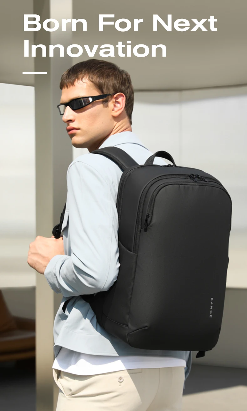 Bange BG-3068 Waterproof 15.6-Inch Multi-Pocket Business Trip Backpack description image