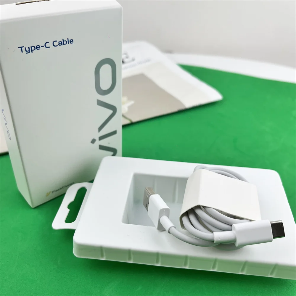 High-Speed 44W FlashCharge USB A to Type C Cable with Box - 100CM, 4A