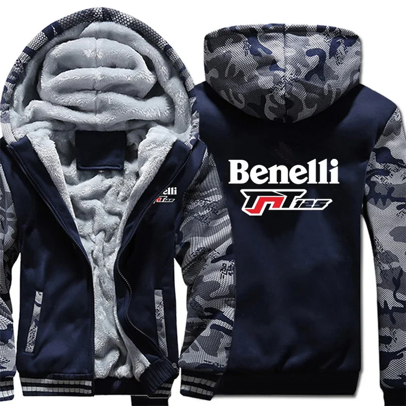 

New Winter Benelli TNT 125 Motorcycle Hoodies Camouflage Sleeve Pullover Jacket Benelli TNT 125 Sweatshirts Long Sleeve Coat