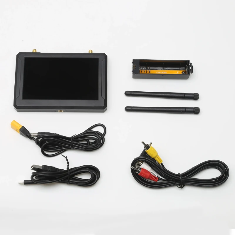 Skyzone 5.8Ghz 5inch FPV Monitor with DVR 5.8G 48CH Dual Receiver for FPV Drone Racing RC Quadcopter Multicopter Ground Station