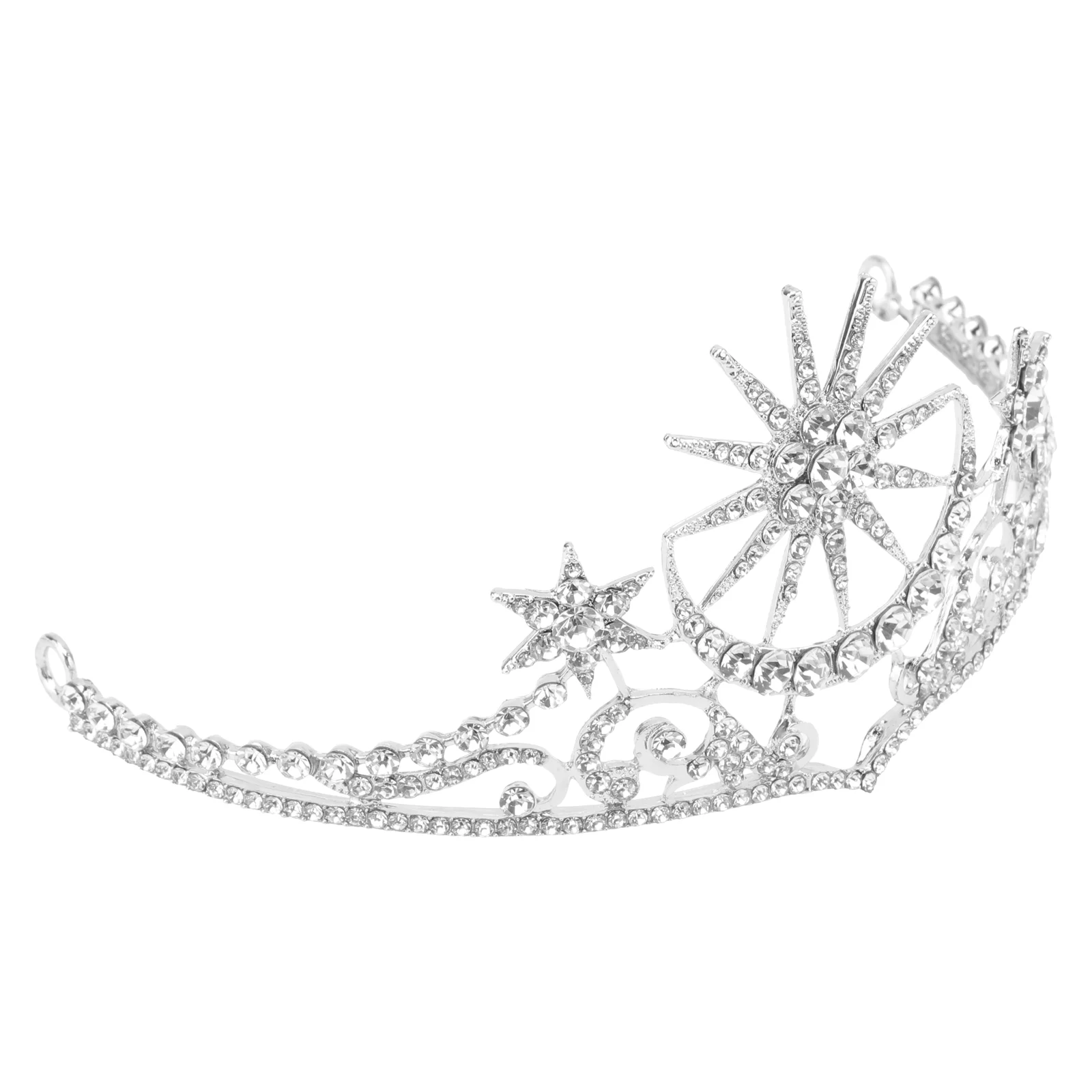 

Girls Accessories Wedding Bridal Tiara Rhinestones Baroque Women Miss Crown for