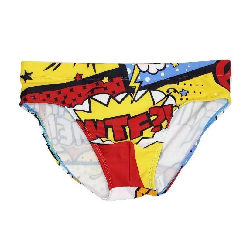 Swim Trunks Men Summer Cartoon Print Quick Dry Beach Shorts