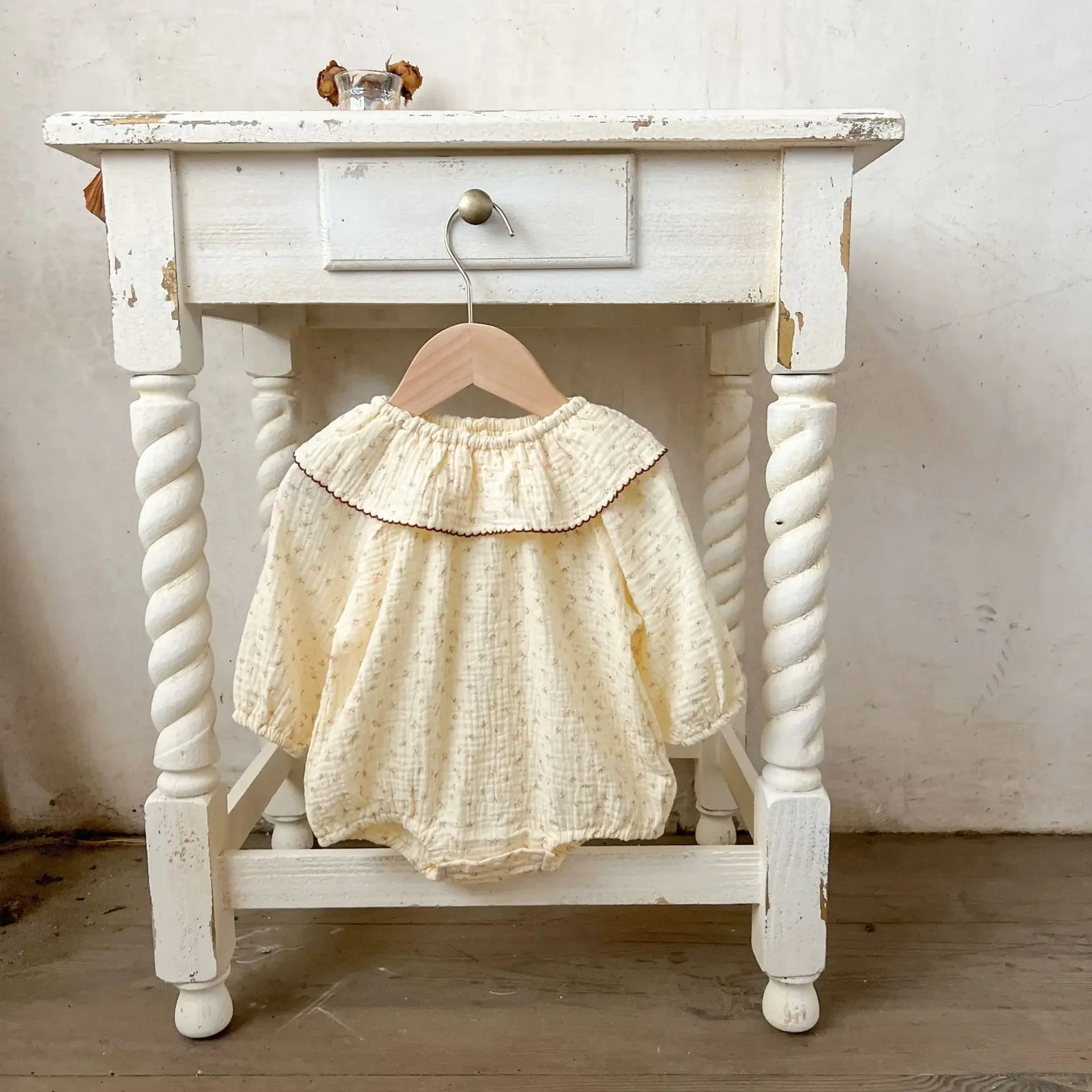 Cotton Baby Girls Floral Bodysuit Onesie