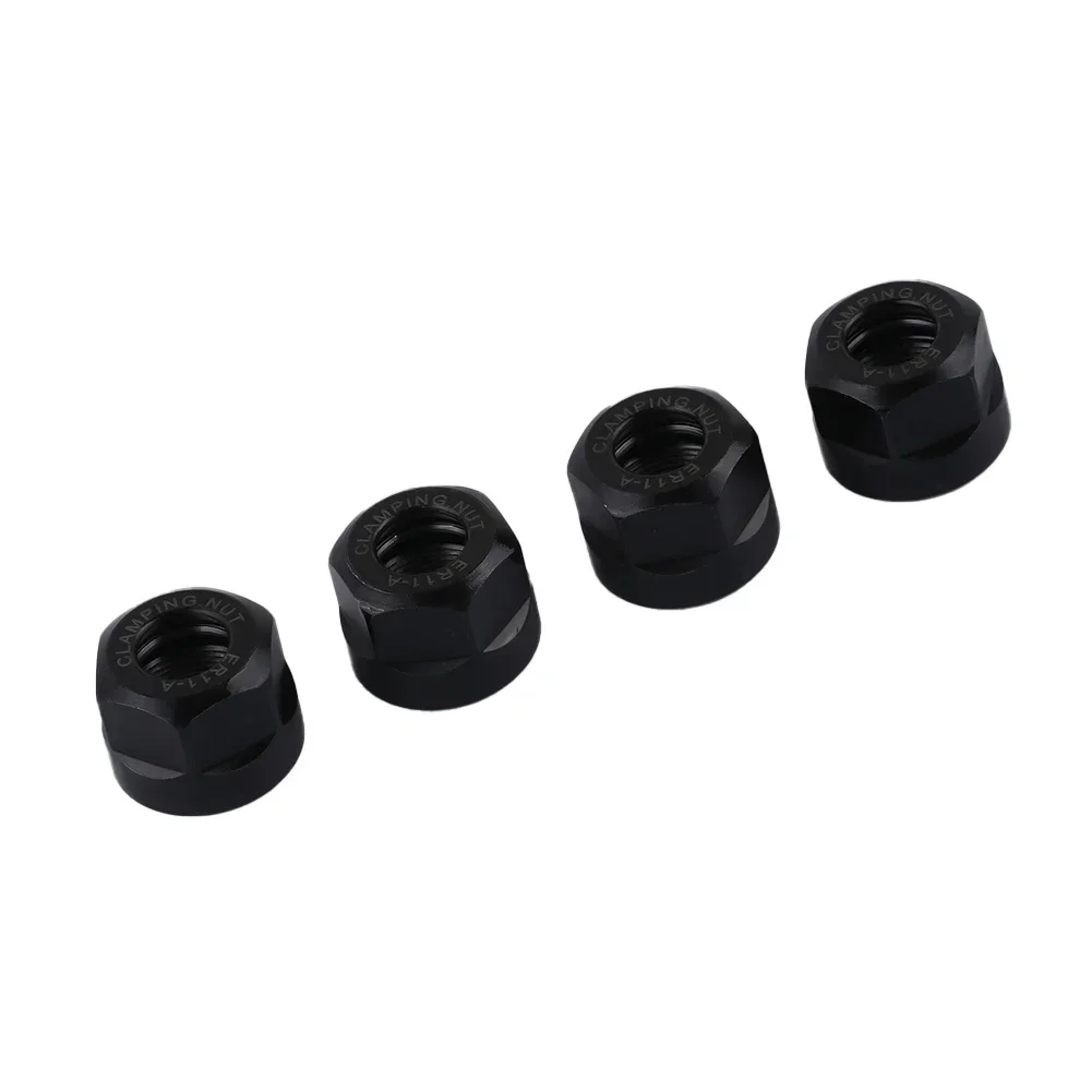 4pcs Clamping Nut ER11A Collet ER Collet Milling High Hardness High Strength Holder Lathe Lathes Turning Tools
