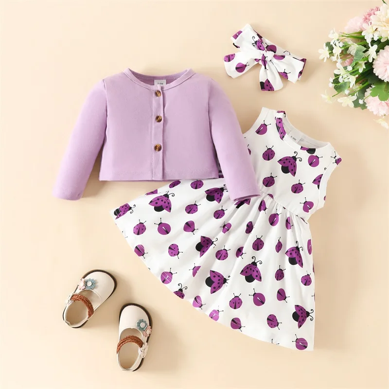 FOCUSNORM2ColorsLovelyBabyGirlsAutumnClothesSets03YLong