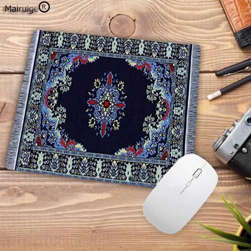 Elegant Persian-Style Floral Mouse Pad - Small Non-Slip Desk Accessory, 22x18cm