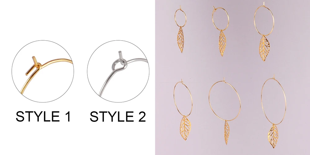20 Teile/los 316L Edelstahl Großen Kreis Ohr Draht Hoops Ohrring, Der Materialien DIY Ohrringe Basis Ohrhaken Aufgehängt Schmuck Erkenntnisse – Detail 5
