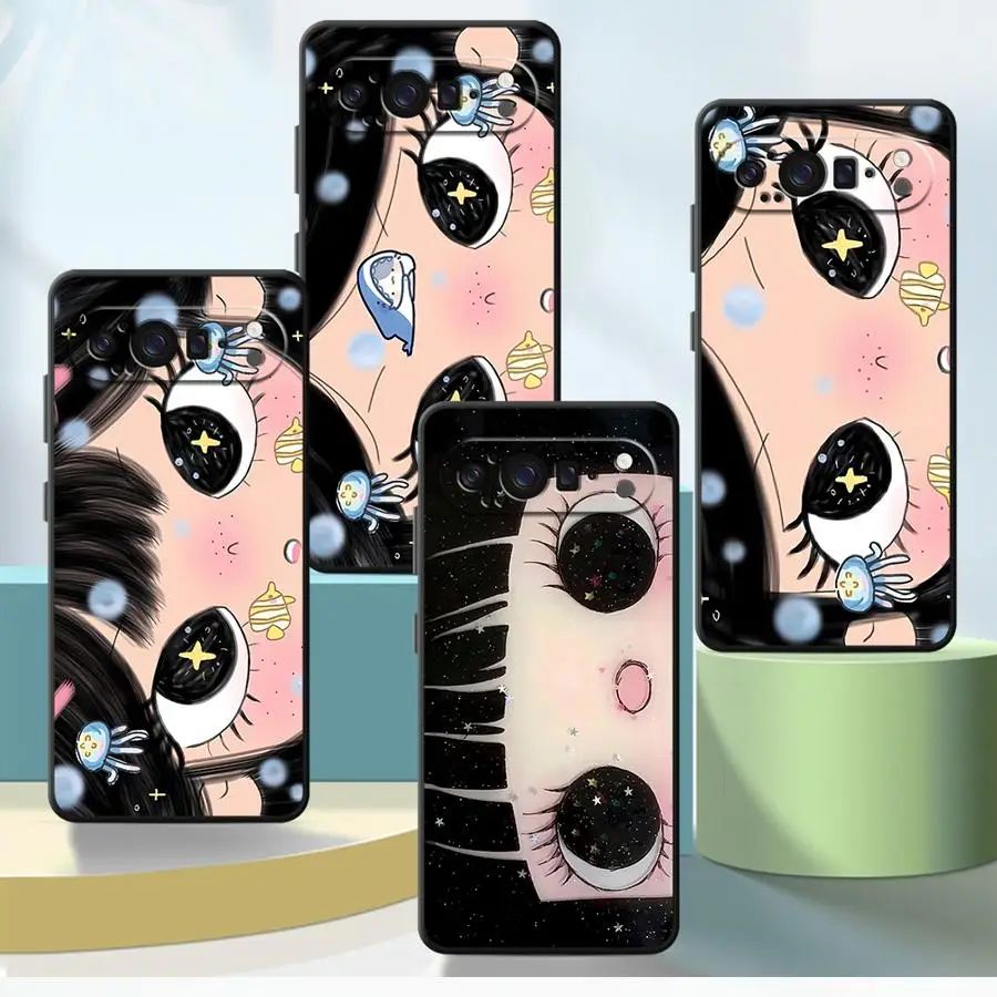Cute Cartoon Girl Phone Cover Case,  Design