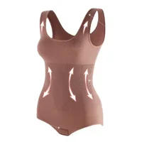 1/2 pièces Body femmes minceur Shapewear Corset réduisant le corps Shaper modélisation sous-vêtements ventre contrôle culotte slips 35-110kg 5