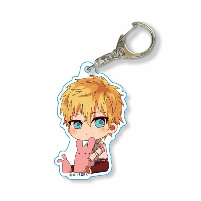 Anime Toilet-bound Hanako-Kun Keychain Romantic Card Design Acrylic Pendant Key Ring Jibaku Shounen Hanako Kun Key Holder