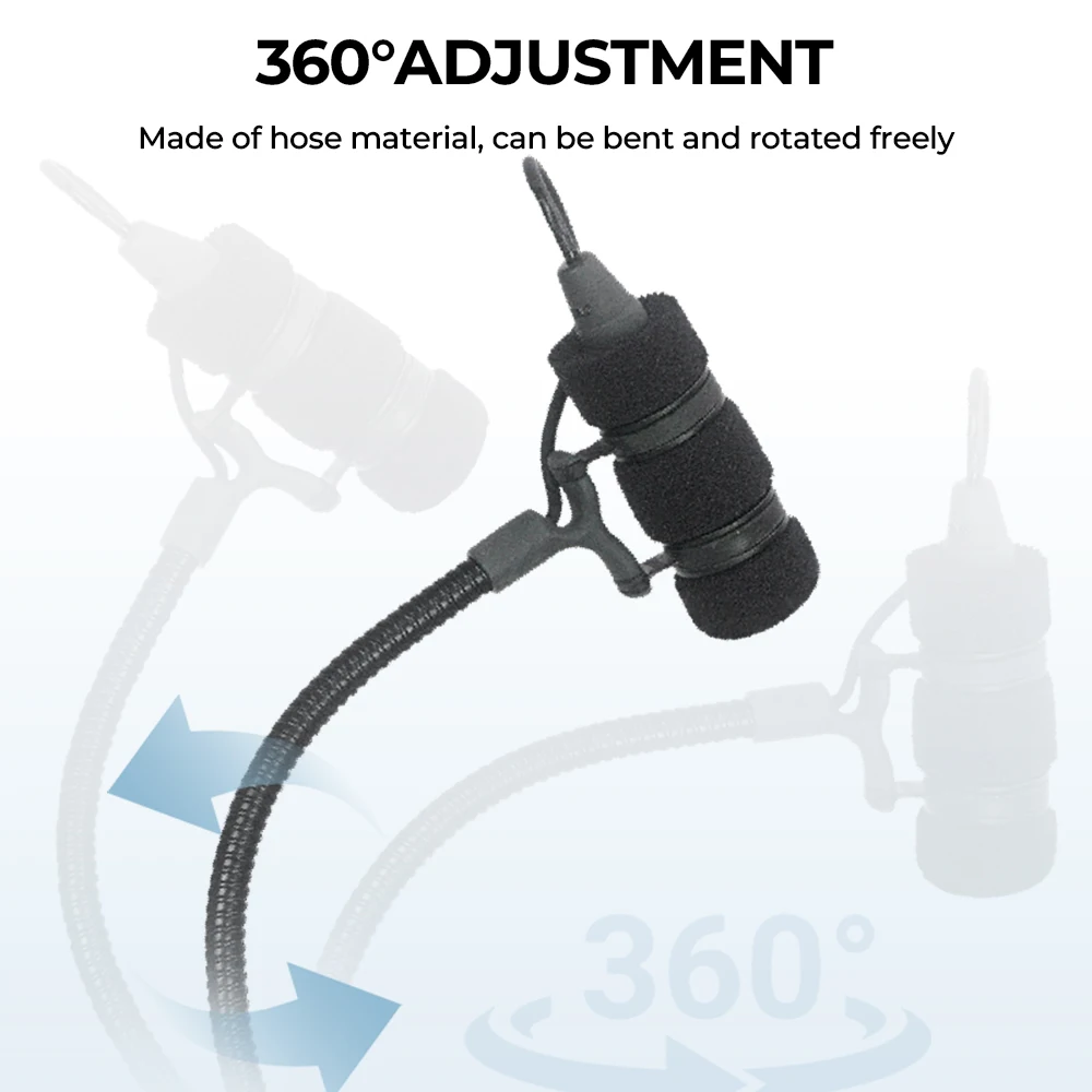 DG-4099 슈퍼카디오이드 악기용 마이크(스탠드 포함), 콘덴서 클립형, 바이올린/비올라/첼로/베이스에 적합 DGNOG