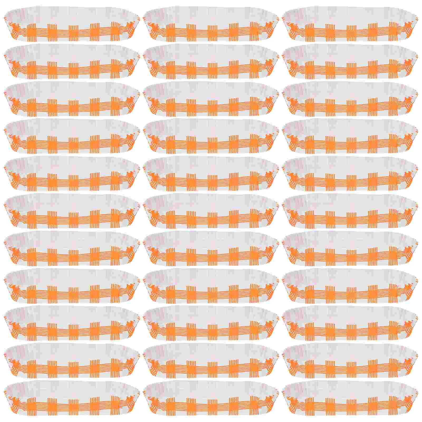100 Pcs Paper Food Tray Hot Dog Holders Frying Snack Container Fried Bracket Boats Boxes Wrappers