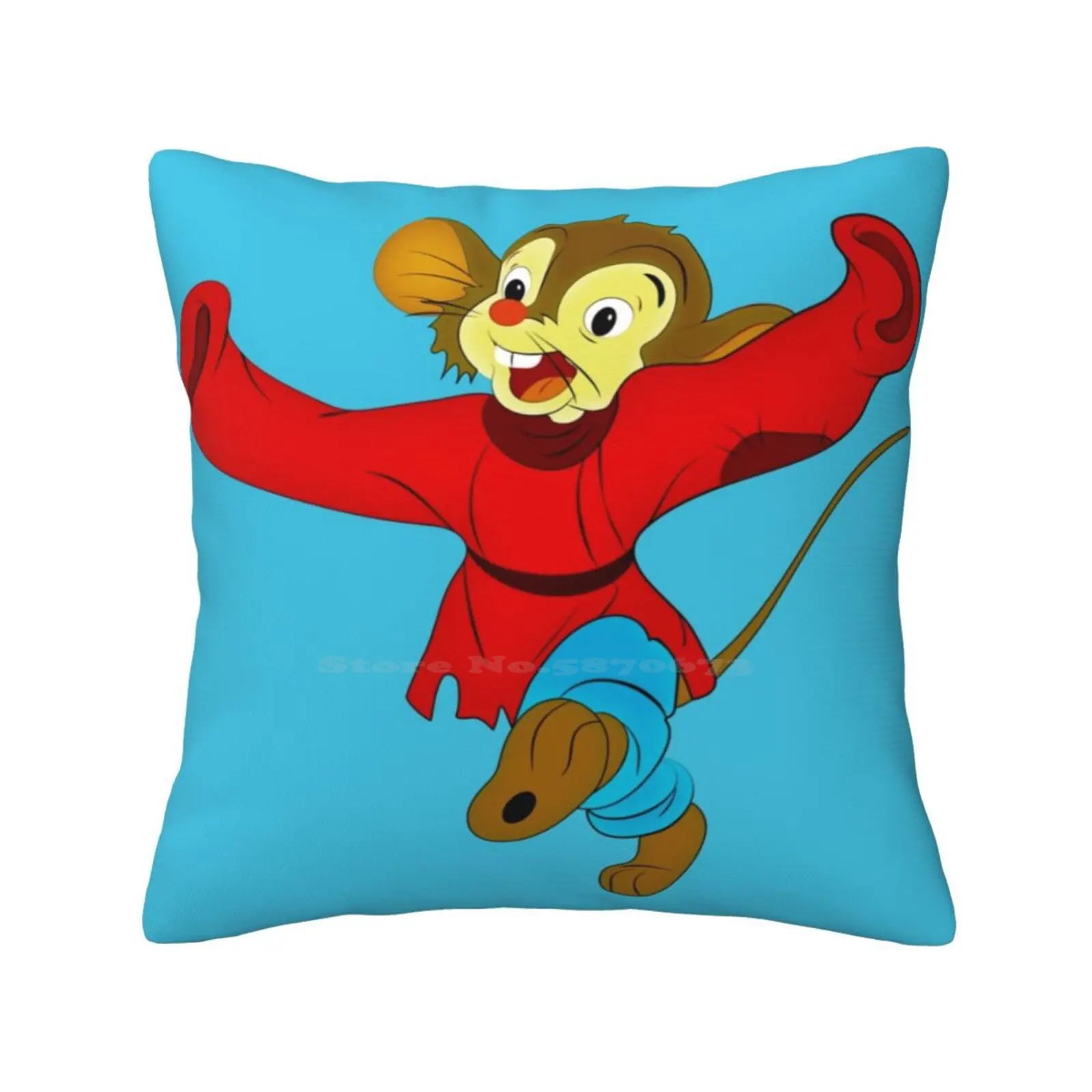 Fievel-An American Tail Fashion Sofa Throw Pillow Cover Federa An American Tail Fievel Statue Of Liberty Stephen Spielberg