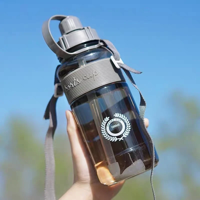 

1000ml Outdoor Fitness Sports Bottle Kettle Large Capacity Portable Climbing Bicycle Water Bottles BPA Free Gym Space Cups