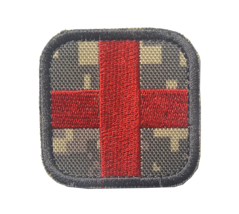 Embroidered Red Cross Medic Patch For Bag Backpack First Aid