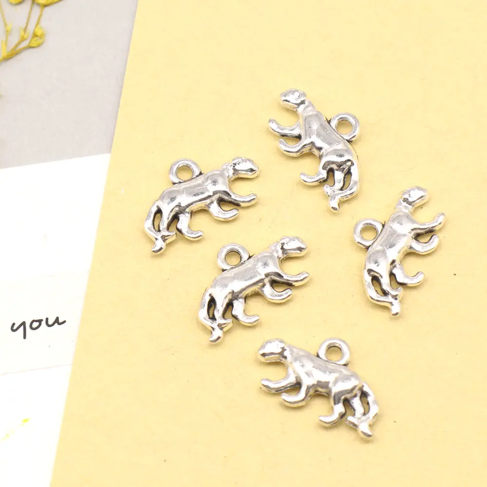 

10pcs 11x18mm Bear Charms Jewelri Pendant Art Crafts Diy Best Friends Jewelry Antique Silver Color