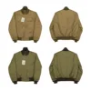 BOB DONG WWII Tanker Jacket Plain Edition Vintage Men's Wool Lined Military Outerwear 1