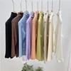 Kids Girls Solid Undershirts 2024 New Children Casual Modal T-shirts Candy Color Spring Autumn Clothing Baby Girls Thin Tops 2
