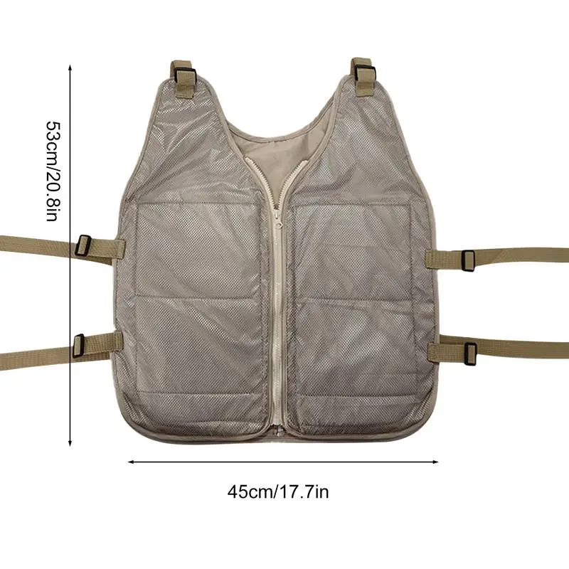 Ice Cool Vest Cooling Cold Jacket For Summer Adjustable Summer Cooling Vest Cooling Coat For Working Running Gardening Cooking