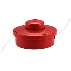 Enhanced Garden Trimmer Head - Red/Black Bump Feed Line Spool Cutter Replacement (A)