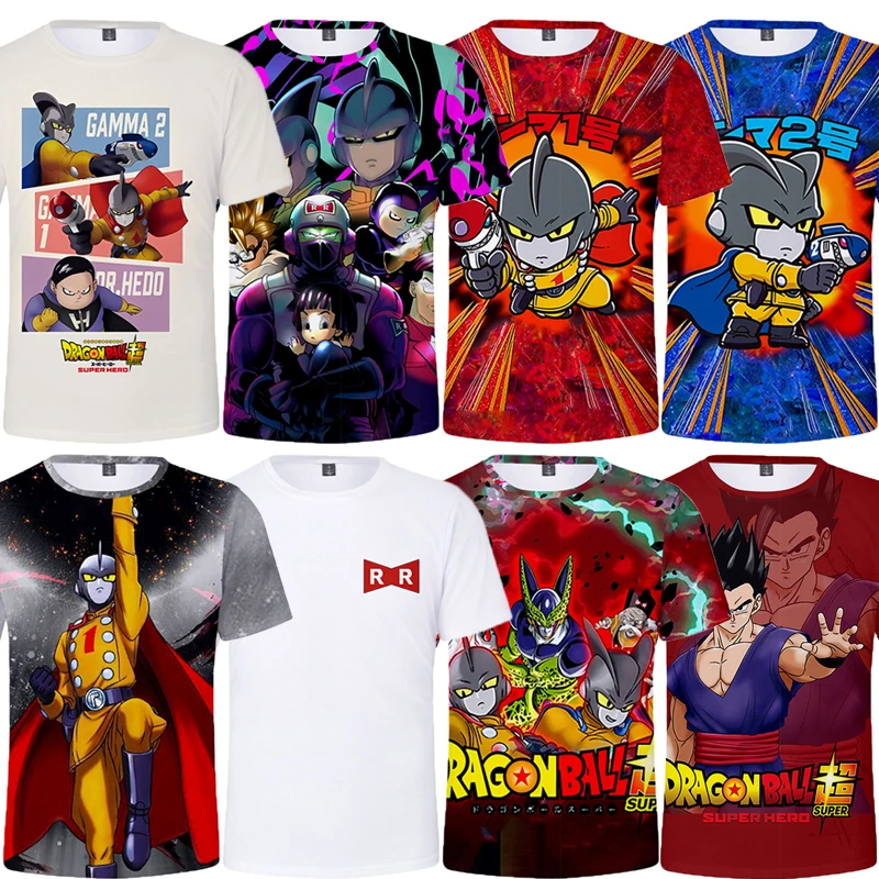 

2023 New Dragon Ball Theme Top Fashion Cartoon Cool Children T-Shirt 3D Shirt Boys Short Sleeve Top Street Summer Dress