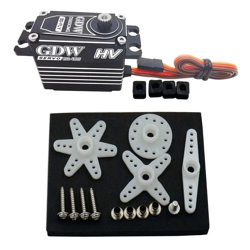 GDW 서보 풀 메탈 쉘 스틸 기어 디지털 HV 코어리스 모터, RC카 고정익 터보젯 UAV 로봇용, DS830MG, 35kg 고토크