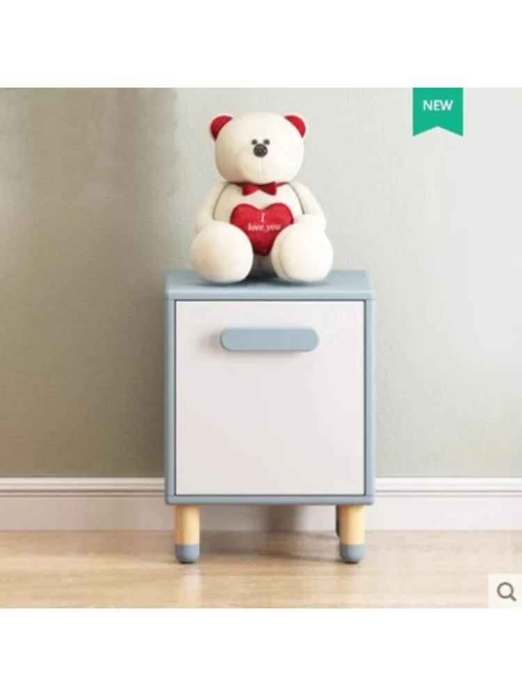 /Children's solid wood bedside table, cute bedside table, bedroom storage cabinet