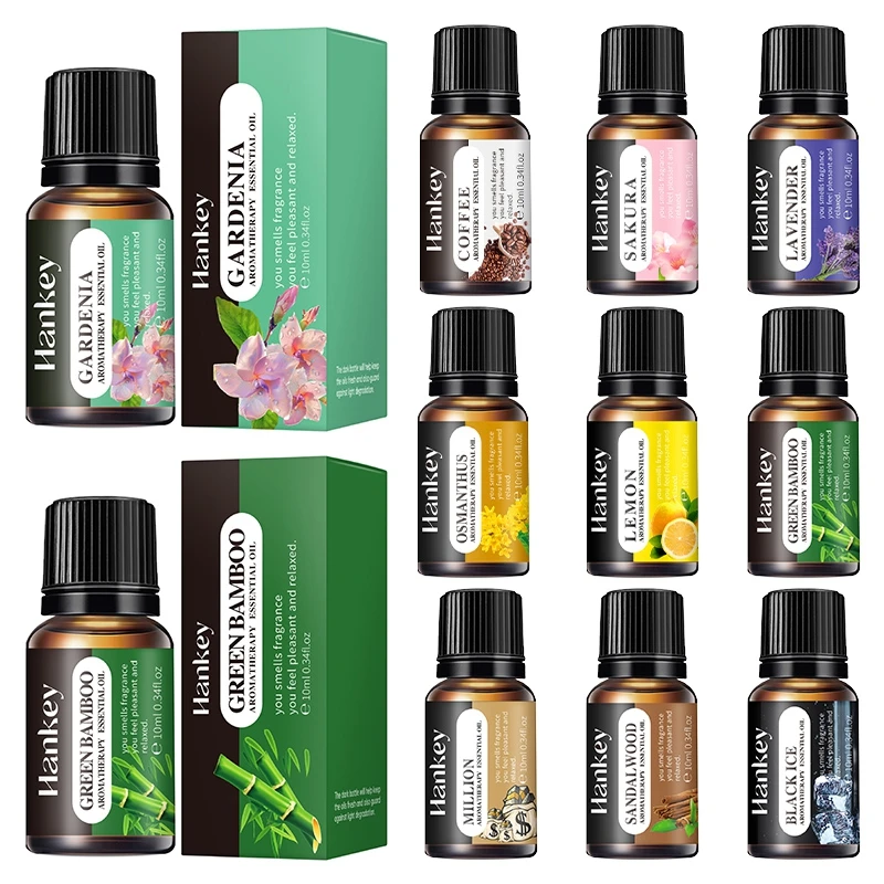 Fragrance Essential Oil 10ML Pure Nature Oil for Aromatherapy Diffuser DIY Scented Candles Making Sandalwood Sakura Lemon fragrance oil,essential oil flavoring,organic essential oils