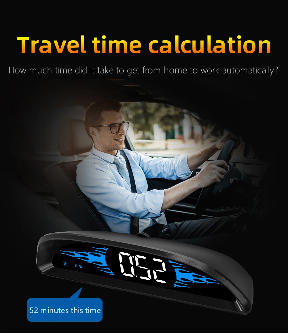 G2 B2 Head Up Display GPS / OBD Multifunctional Smart Car HUD Digital Speedomete