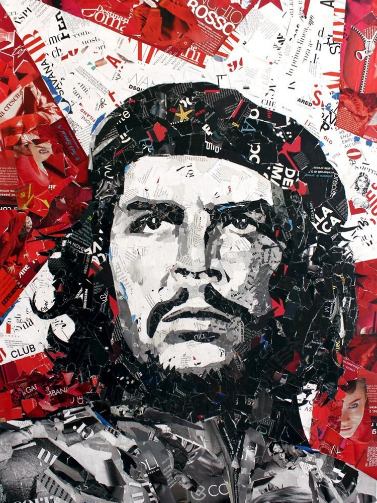 Kit Diamante Painting 5D Fai Da Te Che Guevara: Quadro Con Cristalli Rotondi 40x50cm, Passatempo Creativo Per Adulti E Bambini - 3
