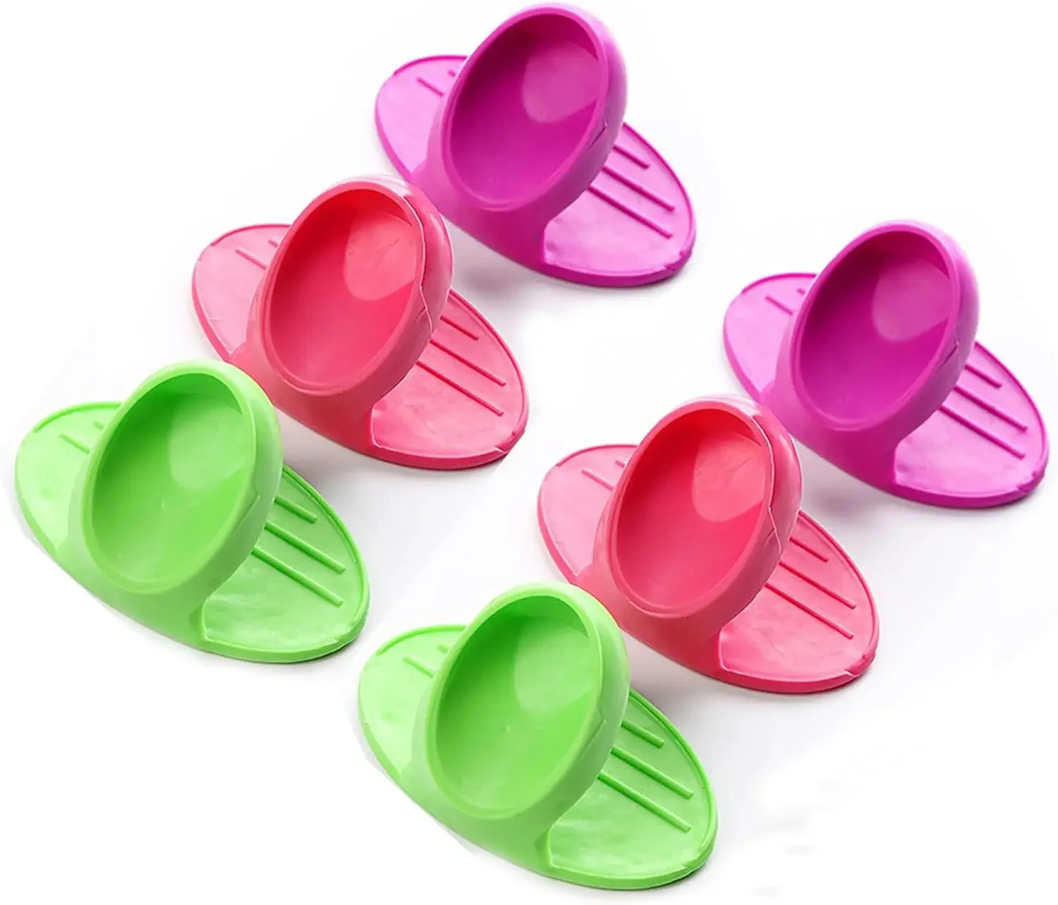 2Pcs Silicone Pot Holders Heat Resistant Pot Holders Mini Oven Mitts Rubber Oven Glove Cooking Pinch Grips for Kitchen