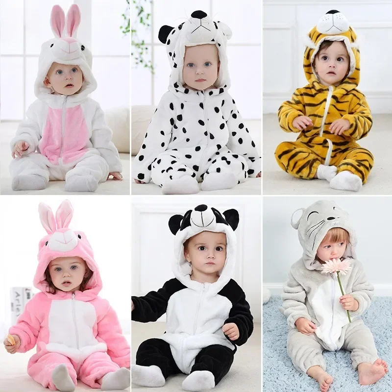 Kigurumi Pajamas for Children Flannel Cute Baby Romper Unicorn Panda Dinosaur Kids Onesies Costumes Winter Boys Girls Jumpusit kids unicorn robe for girl pajamas animal hooded winter child bathrobe pyjamas boys girls warm sleepwear kids nightgown onesies