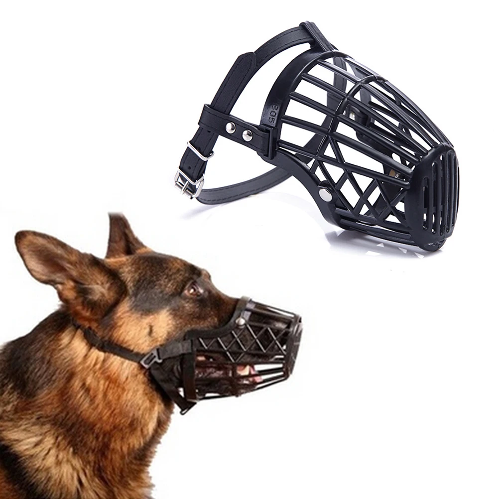 Dog Muzzle 1pcs adjustable basket mouth muzzle cover for dog training bark bite chew control