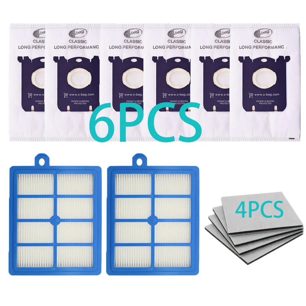 Compatible with Philips FC8200 FC8300 FC9083 HR8350 Electrolux Vacuum Cleaner H12 Hepa Filter Dust Bags Motor Cotton Accessories