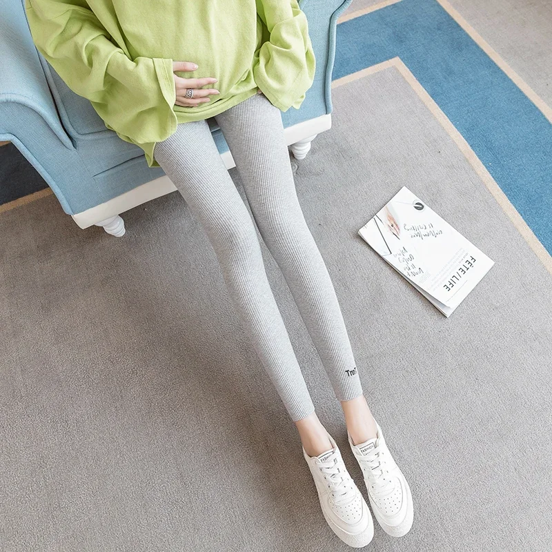 Velvet Maternity Leggings Pants For Pregnant Women Warm Winter Clothes Thickening Pregnancy Trousers Clothing
