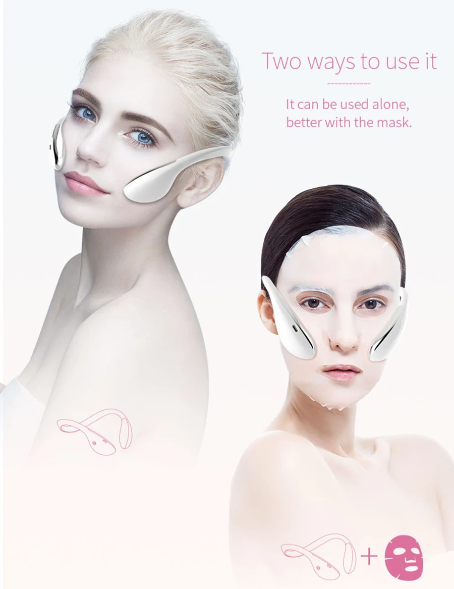 EMS Vibration Facial Lifting Massager Smart Electric V-Face Shaping Massager Microcurrent Face Lift Machine Beauty Health Tools