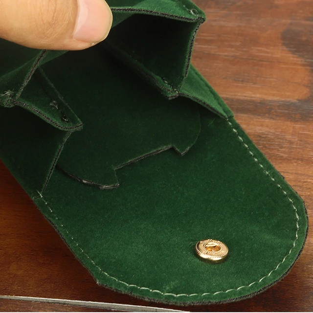 Bársony Snap Órás Táska Tasak Szervező Flanel Óra Védő Tok Ring Ékszer Órák Ajándék Tároló - Image 5