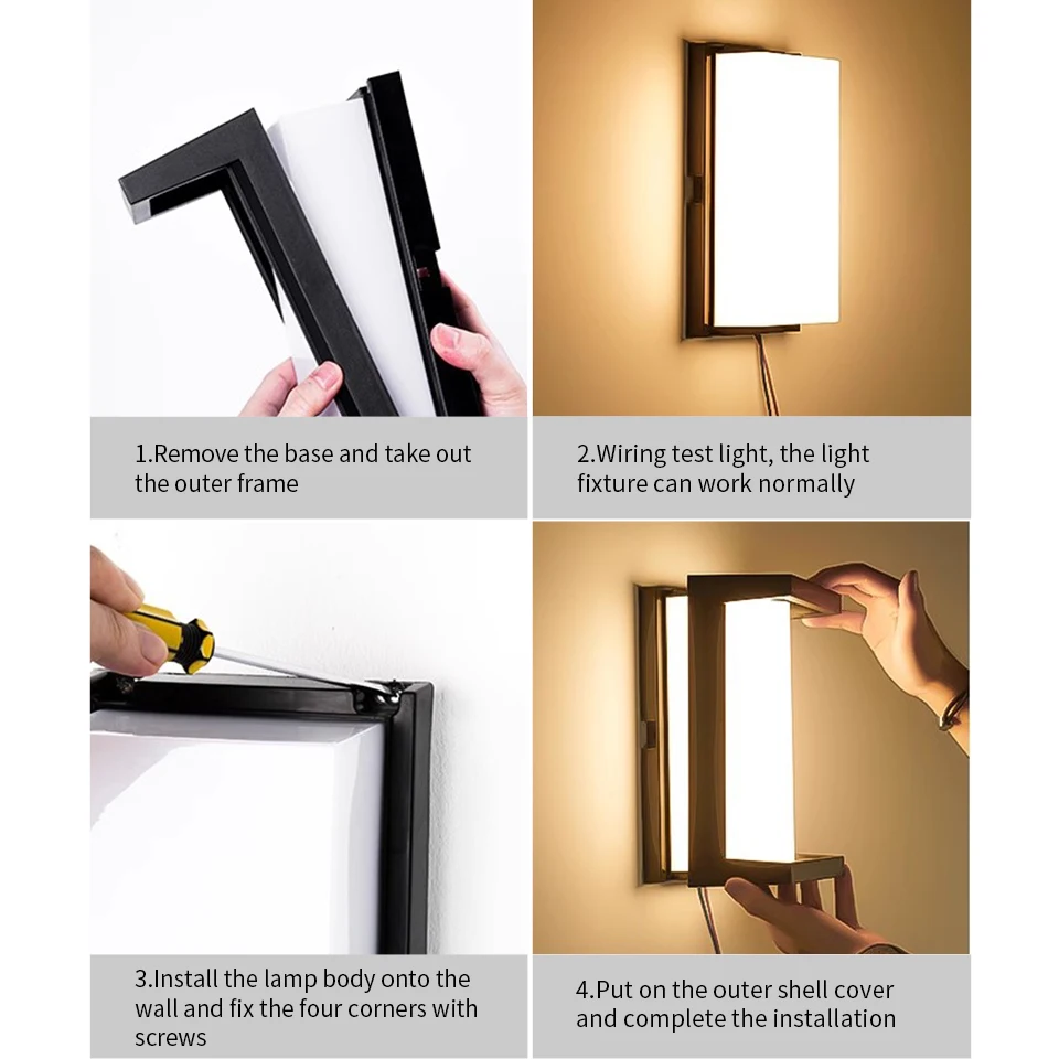 Led Wall Lamp Outdoor Wall Light Waterproof IP66 Motion Sensor Outdoor Lighting Porch Balcony Garden