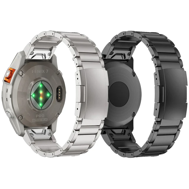  Correa compatible con Garmin fenix 7 Pro, Quickfit de silicona  de dos tonos, correa de repuesto impermeable para Garmin fenix 7 Pro  (negro/azul) : Electrónica