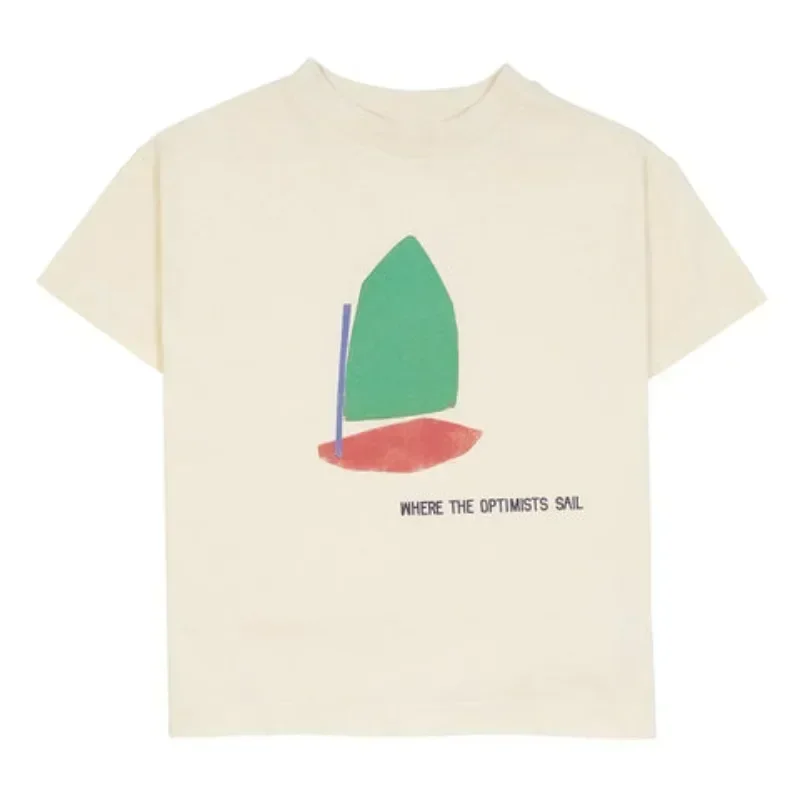 OUYANG&IVAN2024SS Wyn Hot Children's Cotton Top Surprise Design Boys and Girls Short Sleeve T-shirt 1-12Y 3
