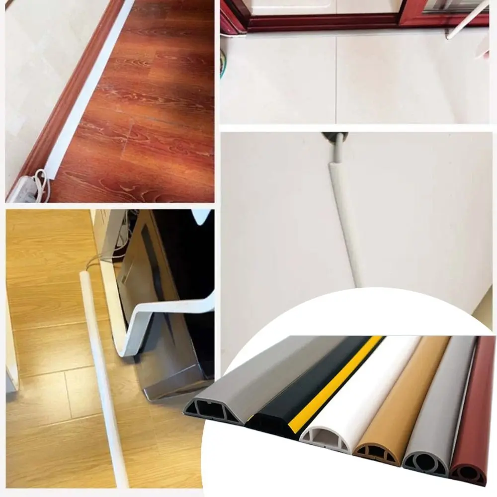 Description Picture 2 of item2CM Electric Wire Slot Cable Concealer Floor Cord Cover Self-Adhesive Cord Protector Extension Wiring Duct Cable Cover