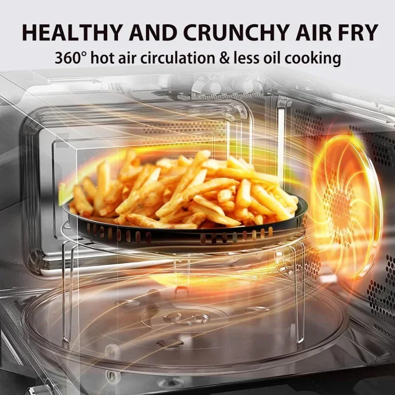 QWTOSHIBA 6-in-1 Inverter Countertop Microwave Oven Healthy Air Fryer Combo,MASTER Series,Broil,Convection,Speedy Combi,Even 2