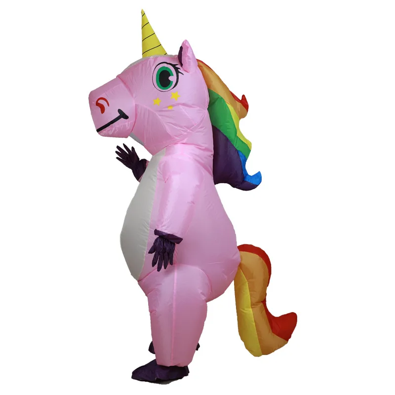 Men And Women One Size Fit All Halloween And Outdoor Fun Party Dress Inflatable Full Body Unicorn Costume mascot costume