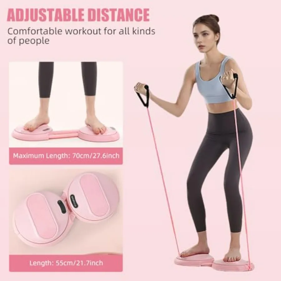 Waist Twisting Machine with Counter, Adjustable Waist Twister Board for Women Belly Fat, Twist Board for Exercise, Ab Twister Bo